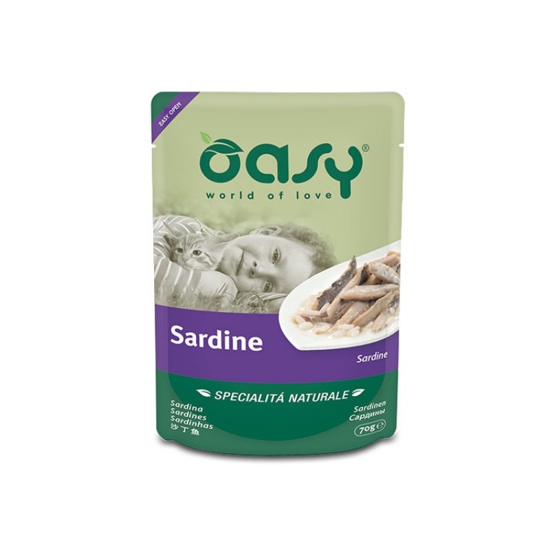 Image of Oasy Sardine Umido per Gatti