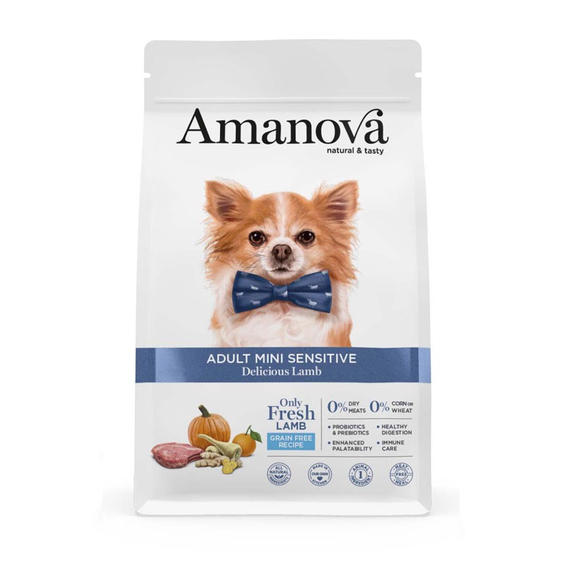 Image of Amanova Adult Mini Sensitive Agnello per Cani