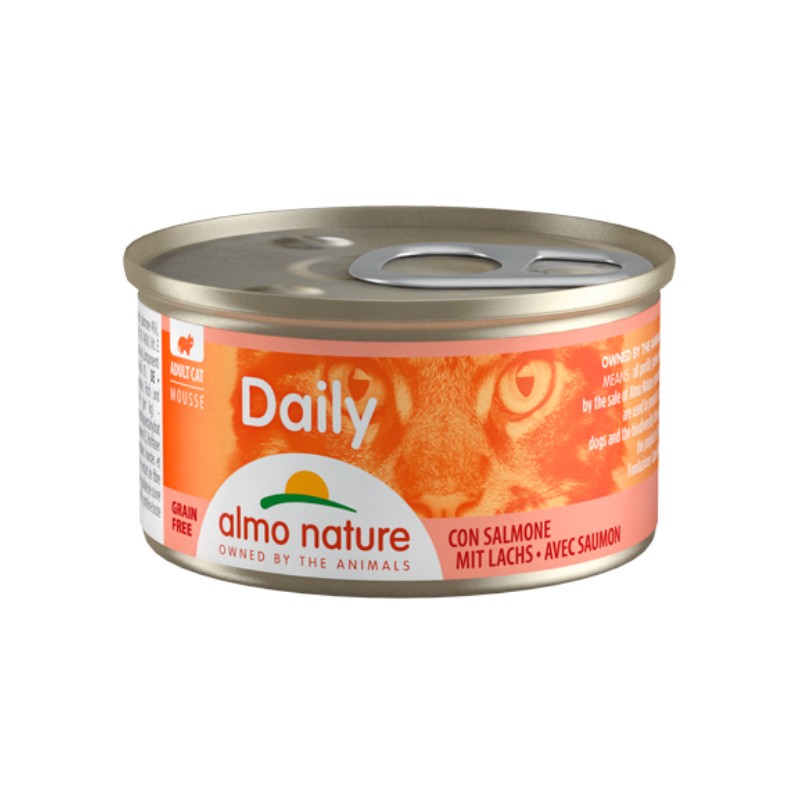 Image of Almo Nature Daily Mousse con Salmone per Gatti