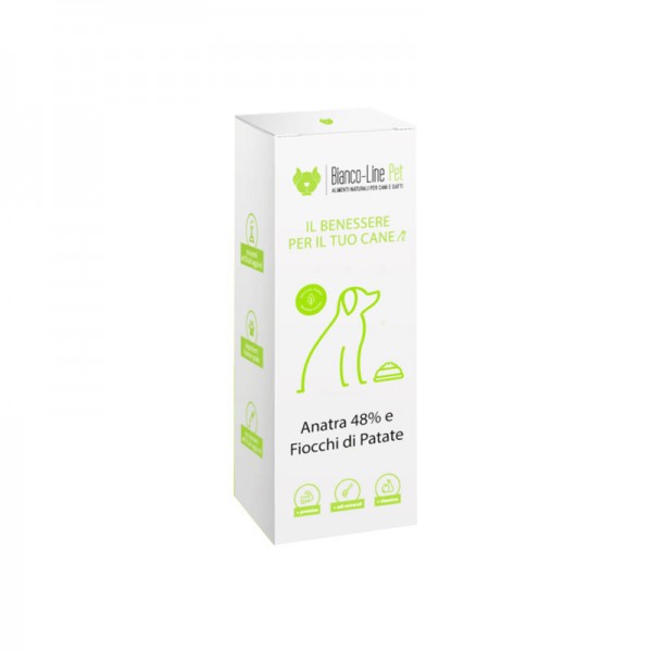 Bianco-Line Pet Grain Free Anatra e Fiocchi di Patate per Cani