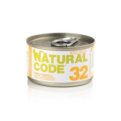 Natural Code 32 Jelly Tonno e Mirtilli per Gatti 85gr