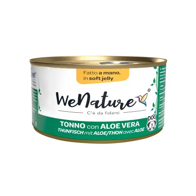 WeNature Tonno con Aloe Vera in Acqua Umido per Cani