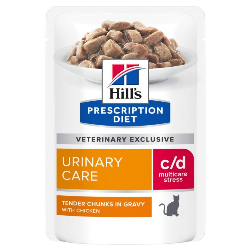 Hill's c/d Urinary Stress con Pollo Prescription Diet Feline Umido in Busta