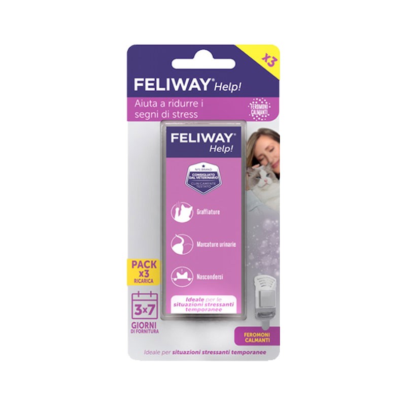 Image of Feliway Help 3 Ricariche per Diffusore per Gatti