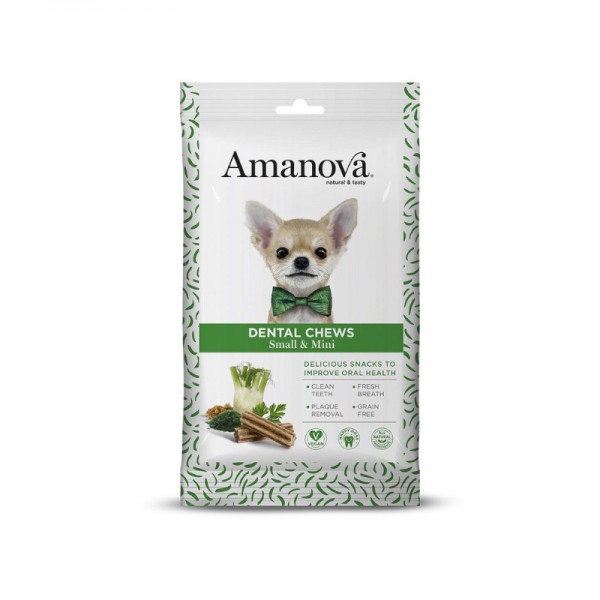 Amanova Snack Vegetale Dental Chew Small e Mini per Cane