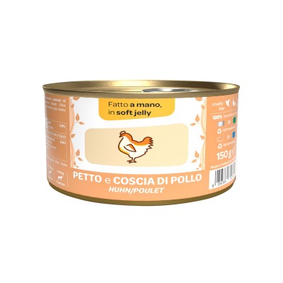 WeNature Petto e Coscia di Pollo Soft Jelly Umido per Cani