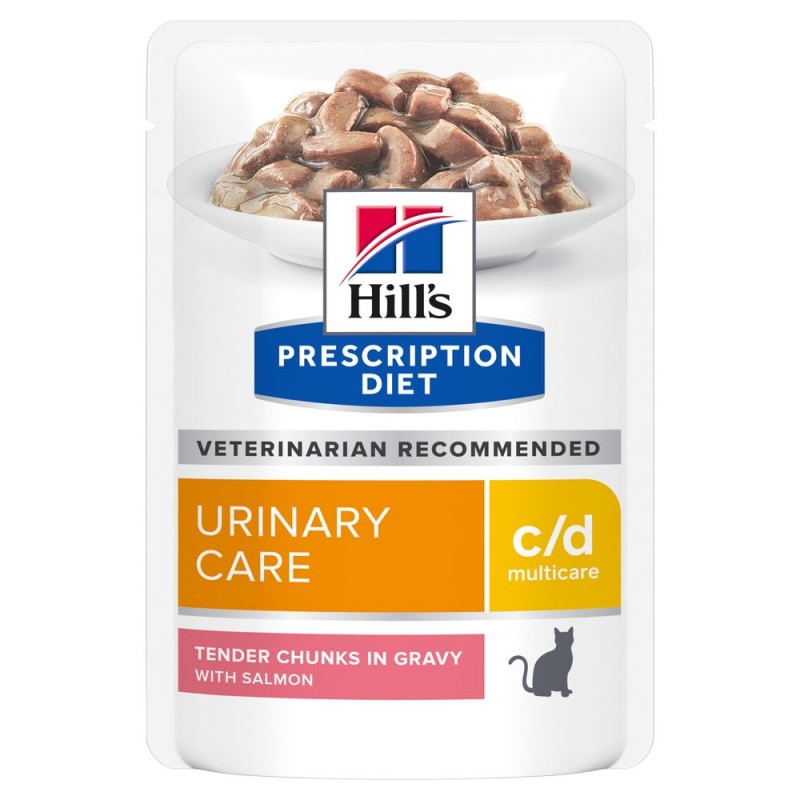 Hill's c/d con Salmone Prescription Diet Feline Umido in Busta