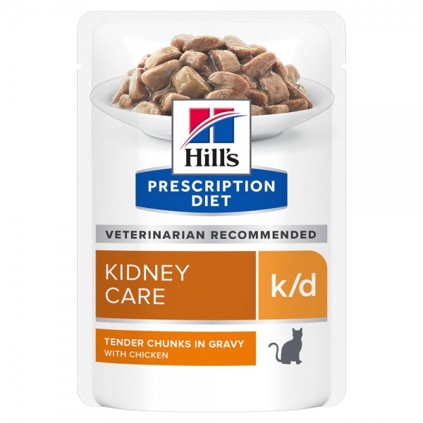 Hill's k/d con Pollo Prescription Diet Feline Umido in Busta
