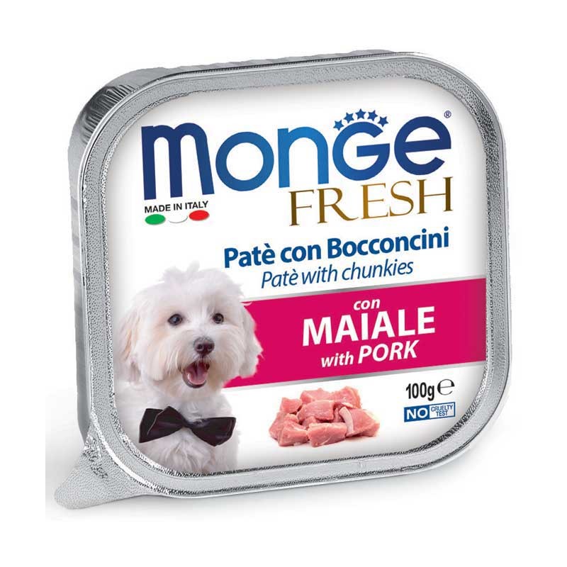 Image of Monge Fresh Adult Maiale Umido per Cani