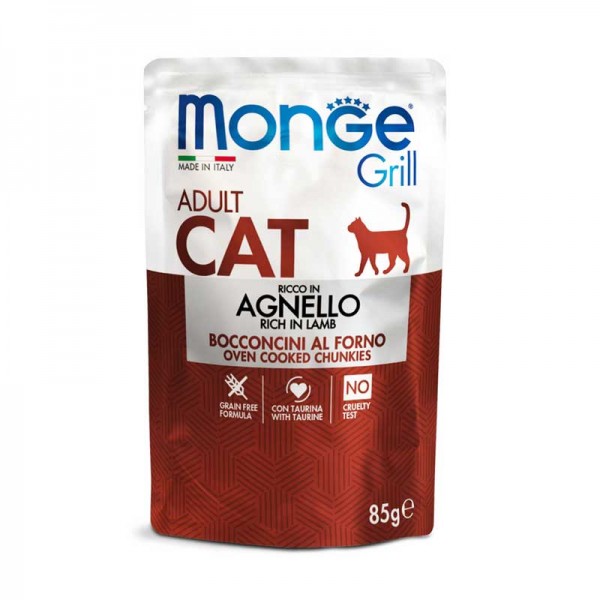 Monge Bocconcini Grill con Agnello per Gatti