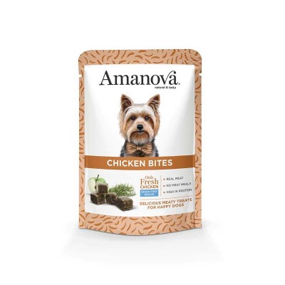 Amanova Bites al Pollo Snack per Cani