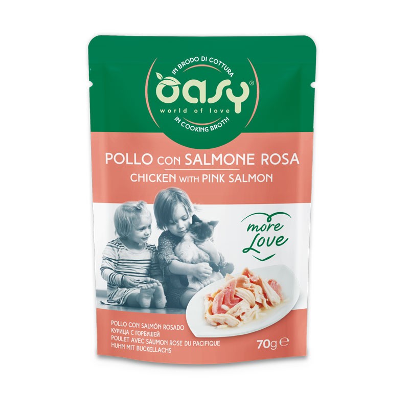 Image of Oasy More Love Pollo e Salmone in Busta
