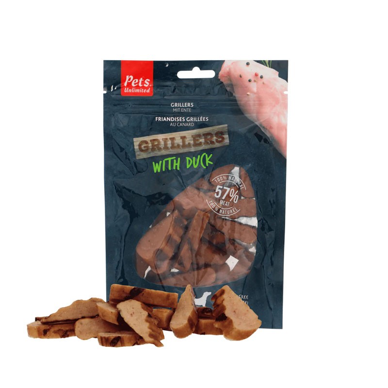 Pets Unlimited Grillers Anatra Snack per Cani