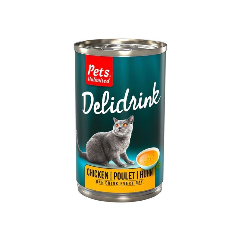 Pets Unlimited Delidrink al Pollo Snack per Gatti
