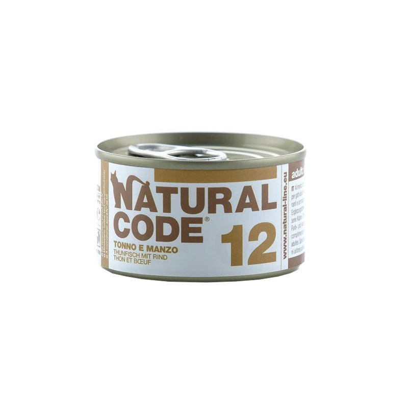 Image of Natural Code Tonno e Manzo per Gatti 85gr