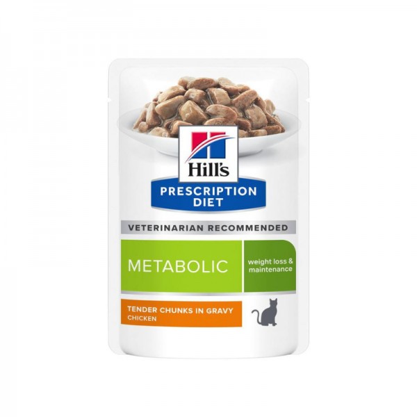Hill's Metabolic con Pollo Prescription Diet Feline Umido in Busta