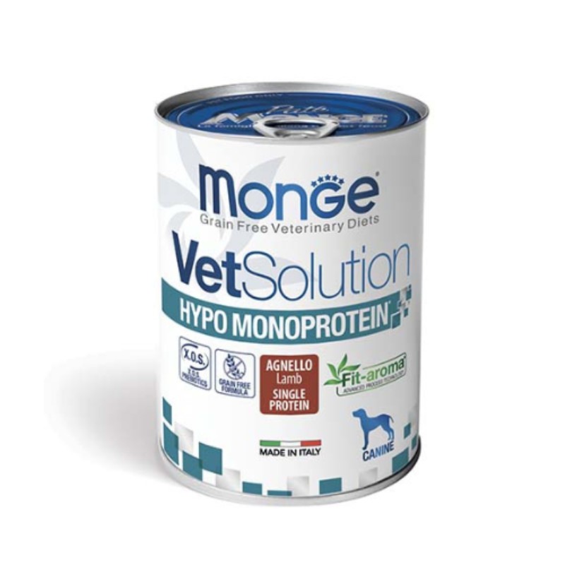 Monge VetSolution Hypo Monoprotein Agnello Umido per Cani