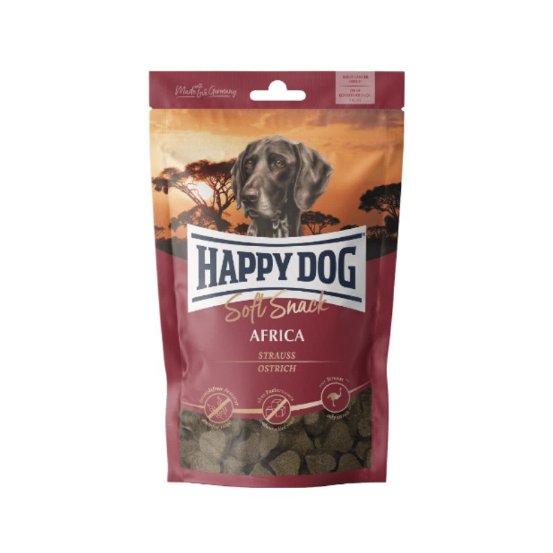 Image of Happy Dog Soft Snack Africa allo Struzzo per Cani