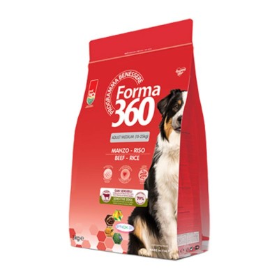 Forma360 Medium Manzo e Riso Per Cani