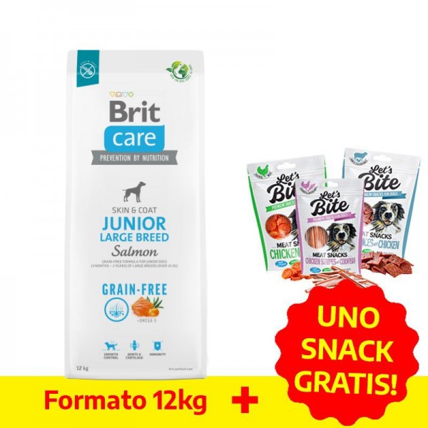 Brit Care Junior Large Grain Free Salmone e Patate