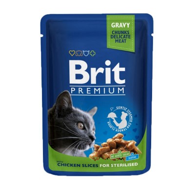 Brit Premium Sterilized Pezzi di Pollo per Gatti