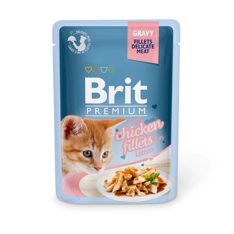 Image of Brit Premium Kitten Filetti di Pollo per Gattini