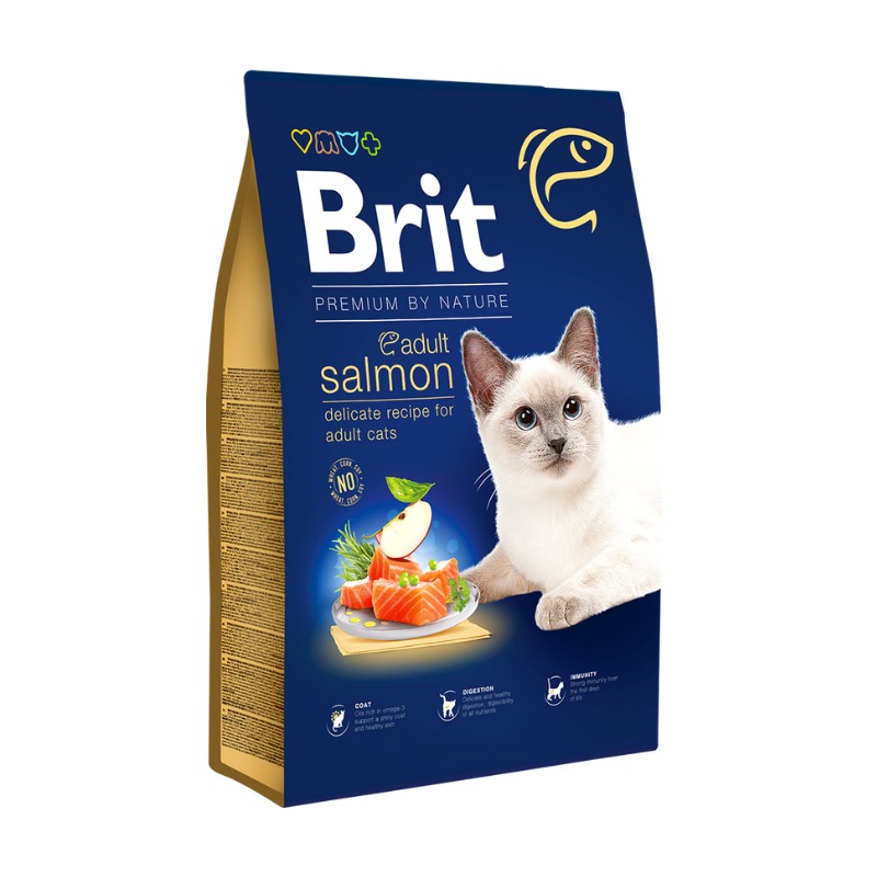 Image of Brit Premium Adult Salmone Per Gatti