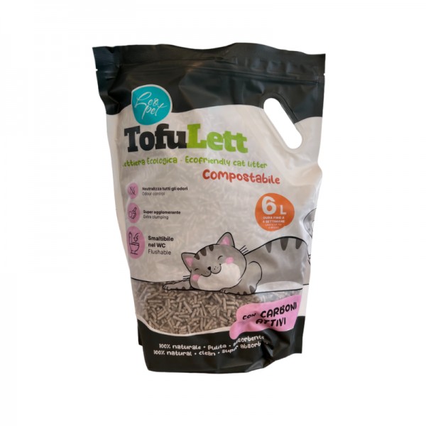 Leopet Tofulet Lettiera al Tofu con Carbone Attivo