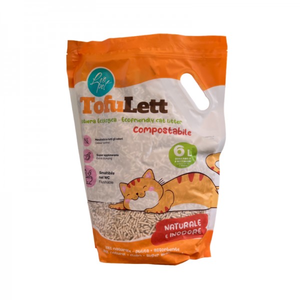 Leopet Tofulet Lettiera al Tofu al Naturale