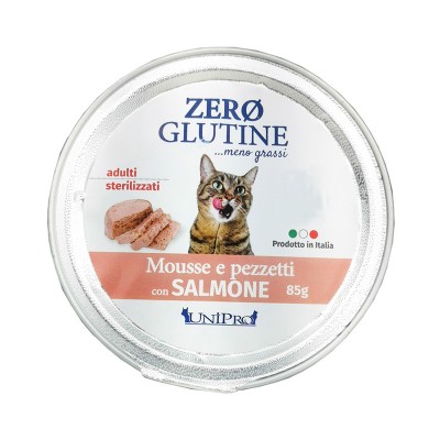 Unipro Mousse e Pezzetti al Salmone per Gatti 85gr