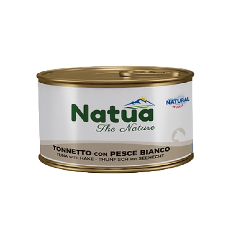 Natua Natural Jelly Tonnetto e Pesce Bianco 85g per Gatti