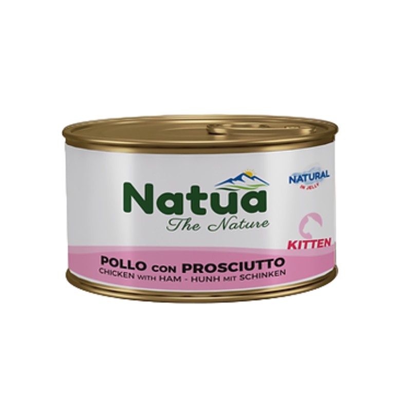 Natua Natural Jelly Pollo e Prosciutto 85g per Gattini