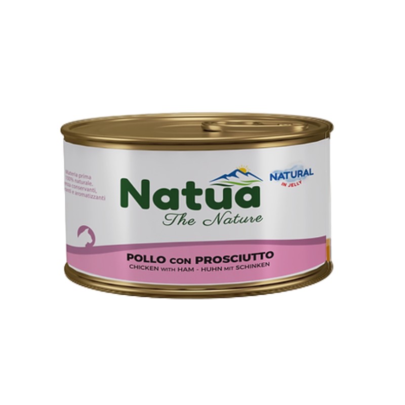 Natua Natural Jelly Pollo e Prosciutto 150g per Gatti