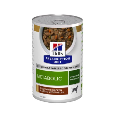 Hill's Metabolic Weight Loss & Maintencance Spezzatino per Cani con Pollo e Verdure Diet Canine Umido