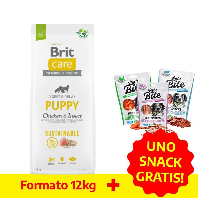 Image of Brit Care Sustainable Puppy Pollo e Insetti Per Cani
