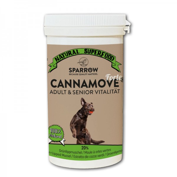 Sparrow Pet Miscela CannaMove Forte con CBD per Cani