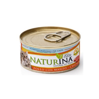 Naturina Elite Filetti di pollo con Manzo per Gatti