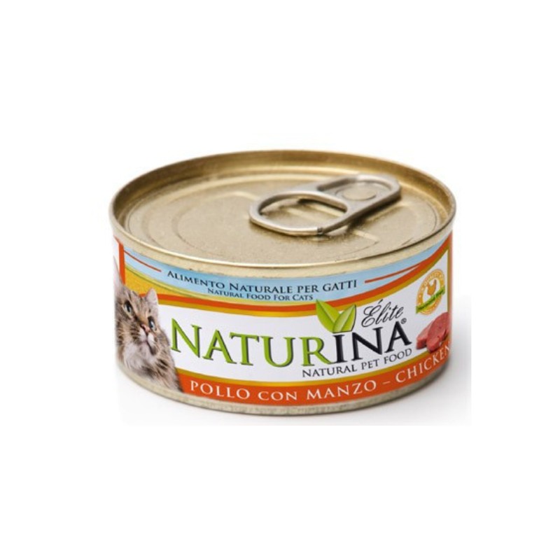 Image of Naturina Elite Filetti di pollo con Manzo per Gatti