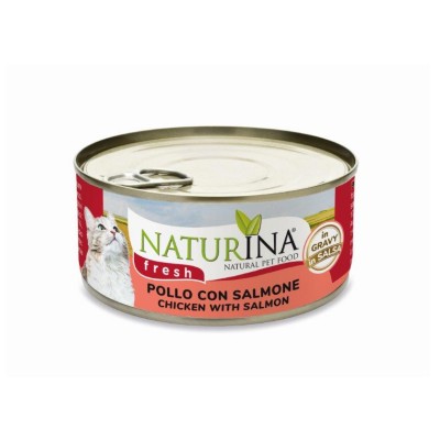Naturina Fresh Pollo e Salmone in salsa per Gatti