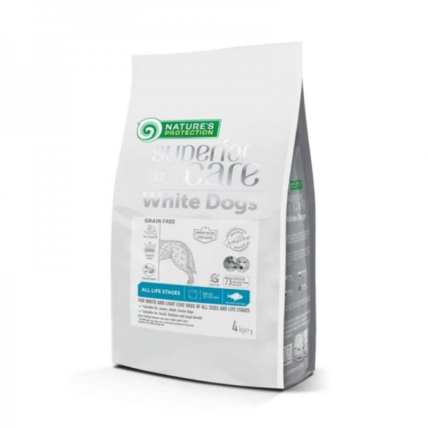 Nature's Protection Superior Care White Dogs Grain Free Adult All Breeds con Pesce Bianco