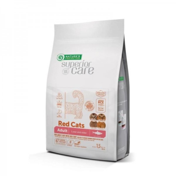 Nature's Protection Superior Care Red Cats Grain Free Adult All Breeds con Aringa