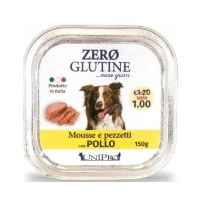 Unipro Mousse e Pezzetti al Pollo per Cani 150g