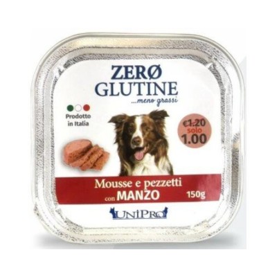 Unipro Mousse e Pezzetti al Manzo per Cani 150g