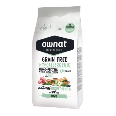 Ownat Dog Hypoallergenic Grain Free Adult Maiale per Cani