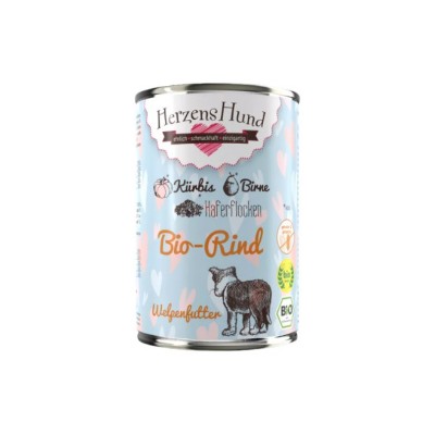 Herzens Hund Manzo e Zucca Bio per Cuccioli