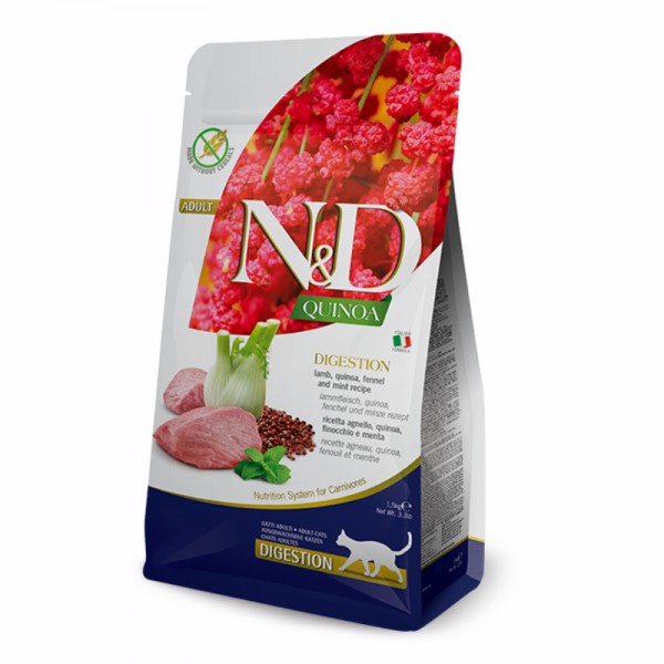 Farmina N&D Quinoa Digestion Agnello per Gatti