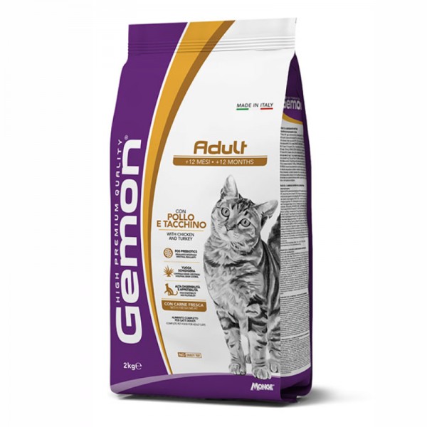 Gemon Adult con Pollo e Tacchino per Gatti