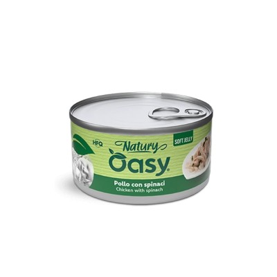 Oasy Natury Soft Jelly con Pollo e Spinaci Umido per Gatti