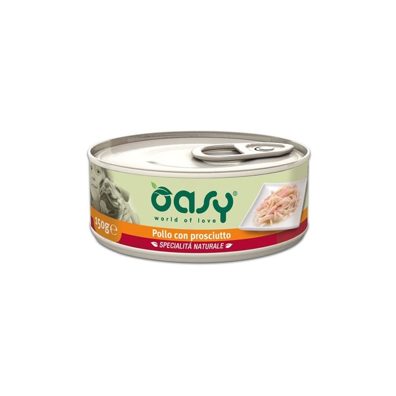 Oasy Umido Pollo e Prosciutto per Cani 150gr