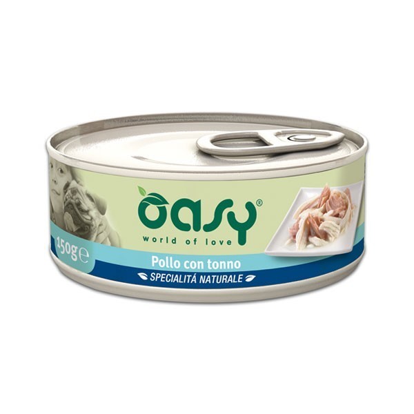 Oasy Umido Pollo e Tonno per Cani 150gr